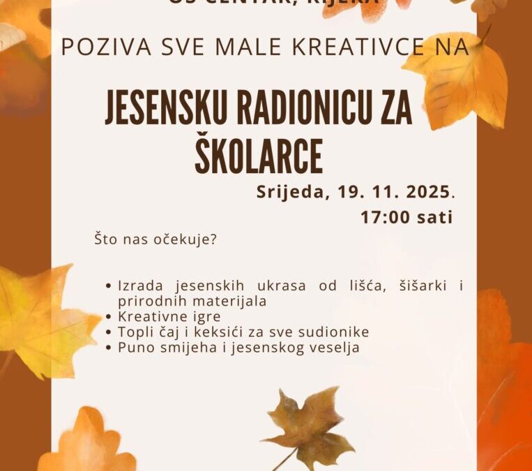Jesenska radionica za školarce