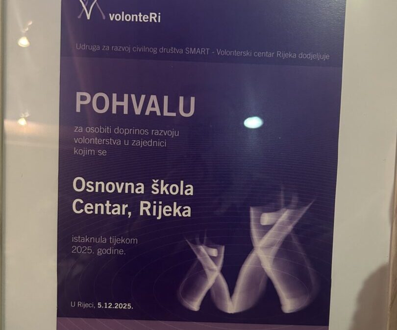 Dodijeljene nagrade za volontere godine