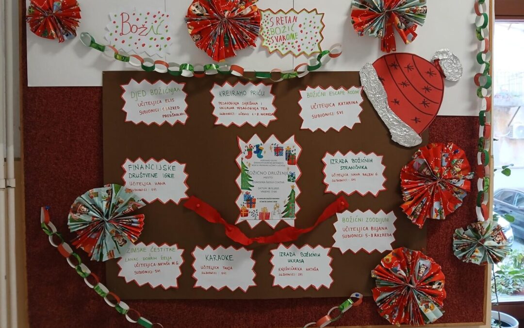 Božićno druženje u školi