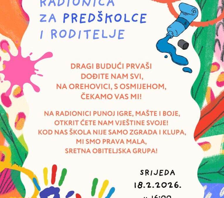 Održavanje radionice za predškolce